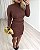 Vestido Manga Longa Canelado Curto Sommer - Imagem 5