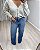 Calça Wide Leg Jeans Lavagem Média Denim Zero DZ21481 - Imagem 2