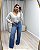 Calça Wide Leg Jeans Lavagem Média Denim Zero DZ21481 - Imagem 4