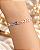 Pulseira c/ Corações - Prata 925 - 19 cm - Imagem 1