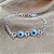 Pulseira Infantil com Olho Grego - Prata 925 - Imagem 1