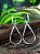 Argola Infinito 38 mm - Fio Redondo - Prata 925 - MB379-1129 - Imagem 1