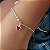 Pulseira Coração Pedra Rosa - Prata 925 - MP423-1643 - Imagem 1