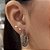 Argola Cravejada Com Marcassitas - Prata 925 Bali Envelhecida - MB769-83207 - Imagem 1