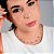 Gargantilha Choker Bolinha Diamantada Verde C/ Ponto de Luz Gota - Prata 925 - Imagem 3
