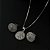Conjunto Redondo Com Zircônias - Prata 925 - MCJ76-54135 - Imagem 2