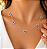 Gargantilha Luxo Coração Rosa Pink - Prata 925 - MC574-60150 - Imagem 1