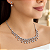 Conjunto Luxo Floral Com Zircônias (Com Ródio) - Prata 925 - Imagem 1
