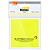 Bloco eletrostático Smart Notes  76X76MM - AMARELO NEON - 30 FLS - BRW - Imagem 1