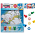 Kit para colorir com Carimbos SONIC - BLISTER C/ 3 DESENHOS + 4 CARIMBOS - LEO E LEO - Imagem 1