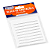 Bloco Smart Notes  76X76MM PAUTADO - BRANCO - 50FLS - 1 Bloco - BRW - Imagem 1