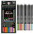 Lápis de cor 12 cores Carbon (NEON + PASTEL) REDONDO - LEO E LEO - Imagem 1