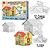 Casinha Para Colorir -  COZY & COMFY - Brincadeira de Criança - Imagem 1