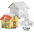 Casinha Para Colorir -  COZY & COMFY - Brincadeira de Criança - Imagem 2