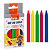 Giz de cera longo 6 CORES NEON - CX C/ 6 CORES - BRW - Imagem 1