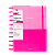 Caderno DISCO rosa INSPIRATION - 280X215 - 80 FOLHAS - BRW - Imagem 1