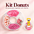 Kit Office Donuts ROSA - 85 peças - KAZ - Imagem 1