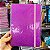 Caderno Glitter lilás - 80FLS - KAZ - Imagem 1