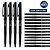 Caneta 0.4MM FINE PEN PRETO  - CAIXA 12 UND - TILIBRA - Imagem 1