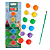 Guache c/ Pincel  DINO 6 CORES 3.68 ML BLISTER - LEO E LEO - Imagem 1