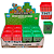 Apontador  Latinha  MINECRAFT QUADRADO DUPLO -  DISPLAY 12 UND  - LEO E LEO - Imagem 1