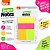 BLOCO SMART NOTES COLORFUL COLORIDO NEON 25F UND - BRW - Imagem 1