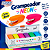 Grampeador Emborrachado 18F  10,7cm  - CORES NEON - DISPLAY C/ 6UND - BRW - Imagem 1