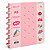 Caderno de Disco A5 PINS ROSA - SKYPAPER - Imagem 1