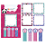 Bloco Adesivo PANDA KIT 5 25F - SKYPAPER - Imagem 1