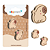 Borracha CAPIVARA BLISTER C/2UND - SKYPAPER - Imagem 1