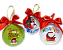 Kit 05 Bolinhas de Natal personalizada com Foto. - Imagem 1