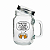 Caneca Mason Jar de Vidro Cristal - 430ml - Imagem 1