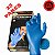 50 Luva Segurança Super Glove Nitrilica Azul Limpeza Cozinha - Imagem 2