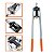 Alicate Rebitador Rebitadeira Manual Profissional Tipo Alavanca 450mm - Imagem 1