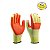 Kit 12 Luva De Segurança Emborrachada Reforçada Rubber Red Skin - Imagem 3