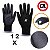Kit 12 Luva De Segurança Pu Multitato Super Safety - Imagem 2
