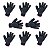 Kit 12 Luva De Segurança Emborrachada Reforçada Rubber Black Super Safety - Imagem 4