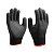 Kit 12 Luva De Segurança Emborrachada Reforçada Rubber Black Super Safety - Imagem 1