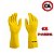 Kit 12 Pares Luva Latex Amarela Multiuso Limpeza Cozinha - Imagem 2