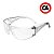 Kit 100 Oculos De Segurança Epi Proteção Oval Incolor E Fumê - Imagem 3