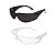 Kit 100 Oculos De Segurança Epi Proteção Oval Incolor E Fumê - Imagem 1