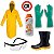 Kit Segurança E Proteção Epi Para Lava Jato Com Capa De Chuva e Bota De Pvc Marluvas - Imagem 2