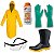 Kit Segurança E Proteção Epi Para Lava Jato Com Capa De Chuva e Bota De Pvc Marluvas - Imagem 1