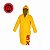 Kit 5 Capas De Chuva Pvc Forrado Amarelo Com Capuz Tamanho Gg - Imagem 2