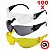 Kit 100 Oculos De Segurança Epi Proteção Leopardo Ecoline Incolor E Fumê - Imagem 2