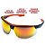 Oculos Segurança Neon Vermelho Espelhado Proteção Uv Ae Ar - Imagem 2