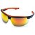 Oculos Segurança Neon Vermelho Espelhado Proteção Uv Ae Ar - Imagem 1