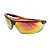 Oculos Segurança Neon Vermelho Espelhado Proteção Uv Ae Ar - Imagem 4