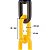 Corrente Plástica Sinalização Zebrada 8mm Amarelo e Preto 50 Metros - Imagem 3