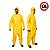 Macacão De Chuva Pvc Forrado Impermeável Amarelo Brascamp - Imagem 1